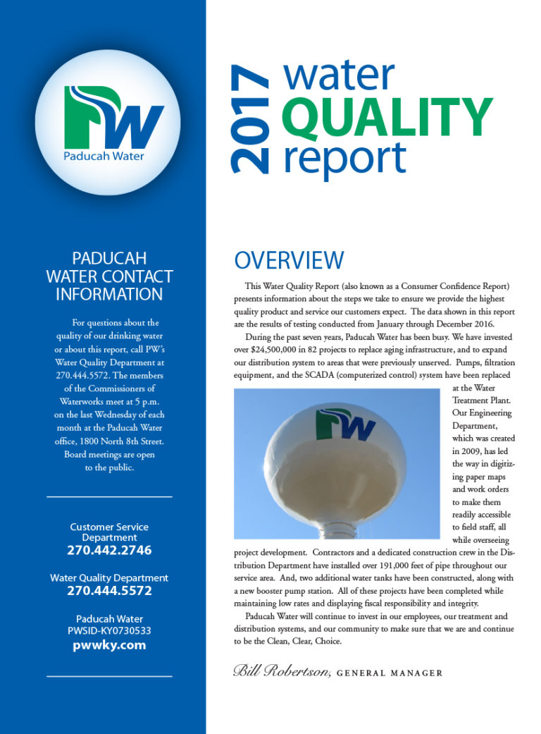 Water Quality Reports Paducah Water